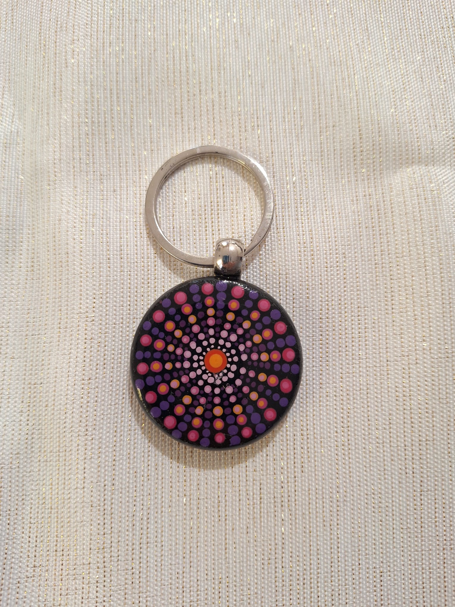 Mandala Sunset Keychain